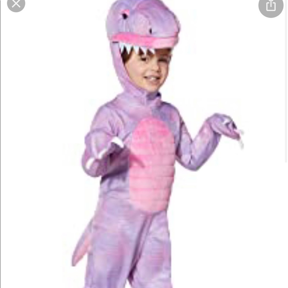 Purple dinosaur costume